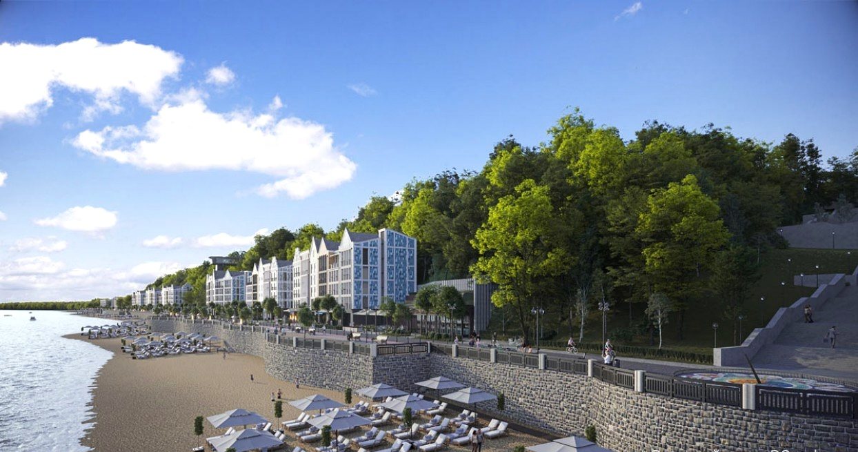 ЖК «Promenade» (г. Светлогорск) — главный фасад и архитектура, застройщик ГК «Зеленый город», фото 1